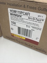 2 PCS Square D HOM115PCAFI 15 A Plug-On Neutral Arc-Fault Breakers NEW