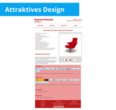 eBay sales template responsive professional HTML template mobile optimized + editor
