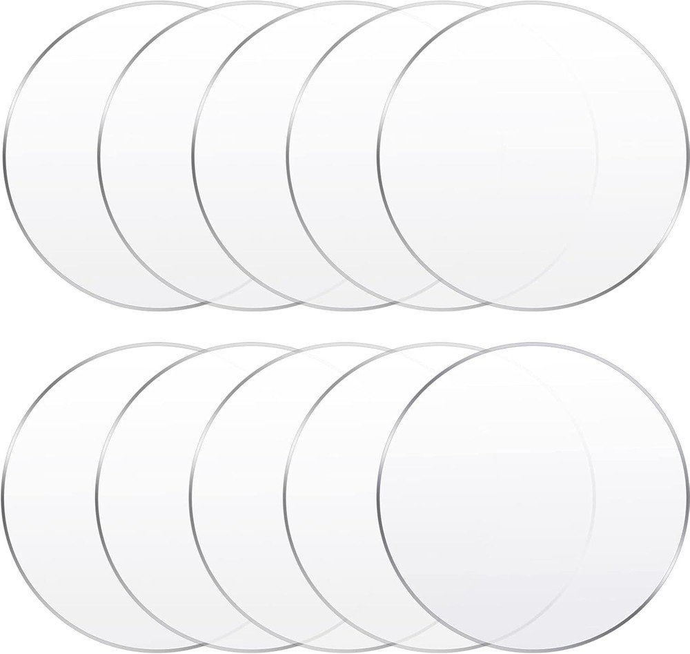 10 Pieces 6 Inch Clear Acrylic Circle Sheet Acrylic round Disc Acrylic Circle