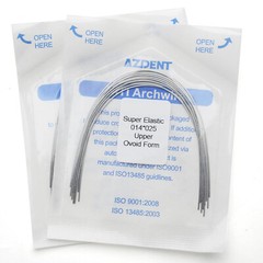 Dental Super Elastic Niti /Stainless Steel Rectangular Arch Wire Ovoid/Nature