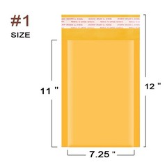 Any Size Kraft Bubble Mailers Shipping Padded Bags Mailing Envelope Self Seal