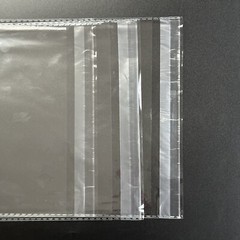 Clear Resealable Recloseable Self Seal Adhesive Cello Lip Tape Poly Plastic bags