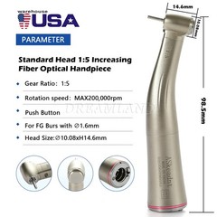 KAVO Style Dental Fiber Optic High Speed Turbine Handpiece LED E-generator 4Hole