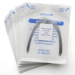 AZDENT Dental arcos de ortodoncia niti super elástico rectángulos ovoide forma