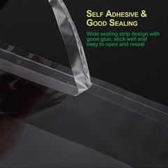 Self Sealing Cellophane Bags – 200 Pcs, 7×10 In, Clear Plastic, 1.4 Mil for C…