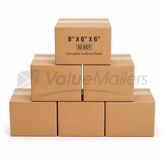 8x6x6 Shipping Boxes Corrugated Mailers 50 100 200 Pack 32 ECT Cardboard Box
