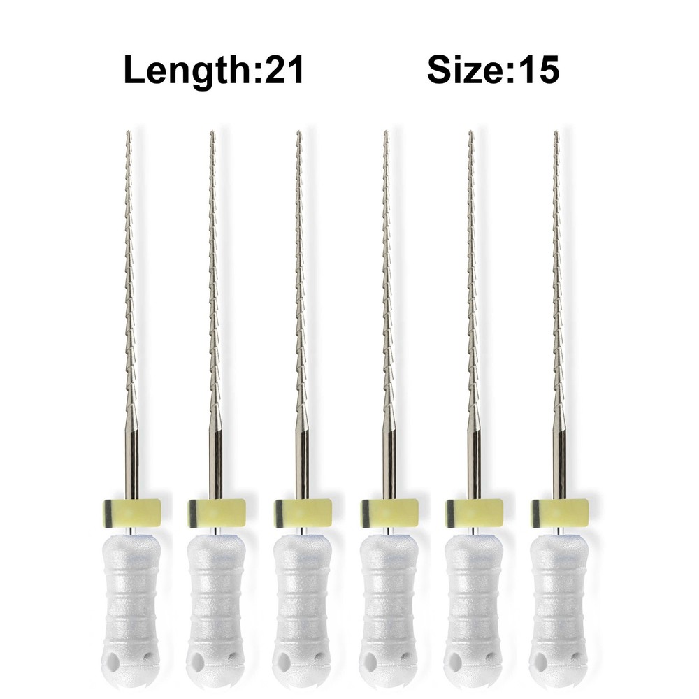 Sky Choice Hedstrom Files – 21 mm Length, Size 15 White w/Rubber Stopper 6/Pkg