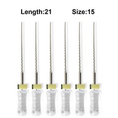 Sky Choice Hedstrom Files – 21 mm Length, Size 15 White w/Rubber Stopper 6/Pkg