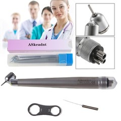 NSK Style Dental LED 45° Degree Surgical High Speed Handpiece Push Button 4 Hole