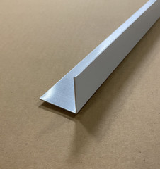1.5″ x 1.5″ x 48″ Long – White Aluminum Plate OUTSIDE Corner Guard – .050″ Thick