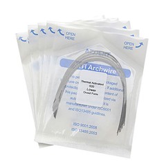 AZDENT Dental Orthodontic Heat Thermal Activated NITI Arch Wires Ovoid/Nature