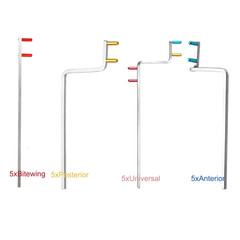 5x Dental Digital Sensor Holder X-ray Xray Bitewing/Anterior/Posterior Arms Kit