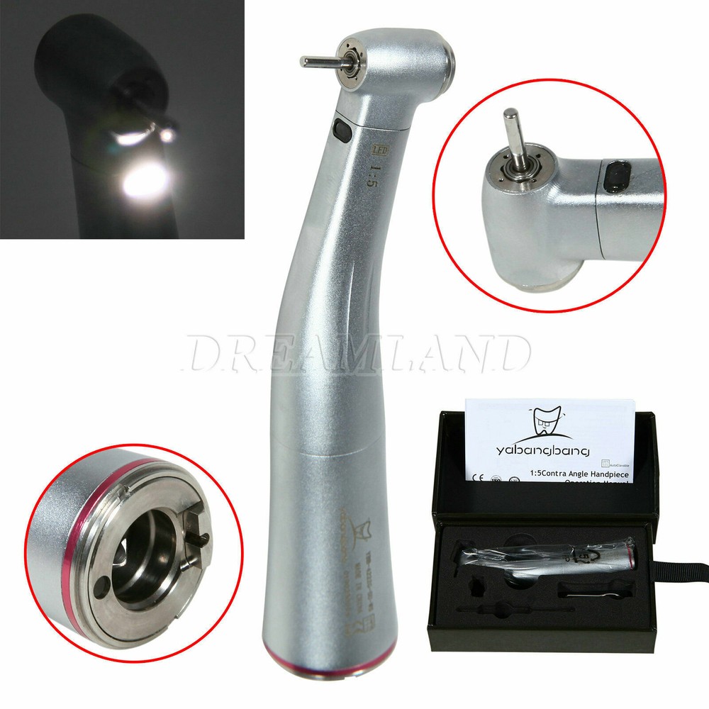 Dental 1:5 speed increasing Contra Angle ( LED Fiber Optic ) Handpiece