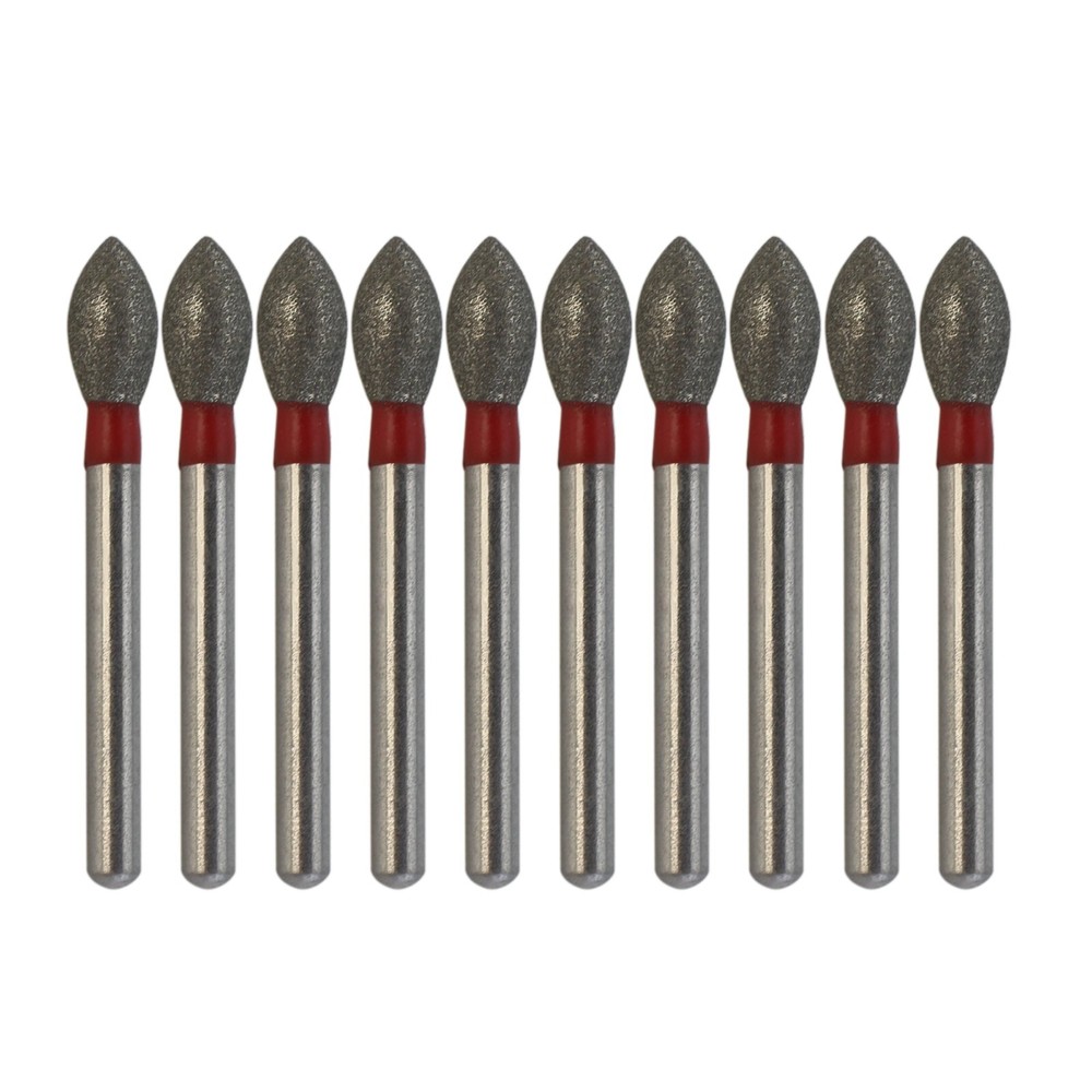 Dental Diamond Burs FG 368/023F Pointed Football Fine Grit For High Speed Bur