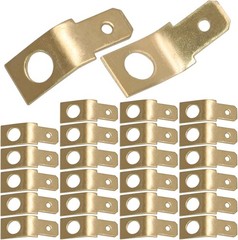 25 Pcs 1/4 Inch Male Tab Non Insulated Solderless Disconne Number of Items: 25