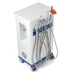 FDA Portable Dental Delivery Unit Suction Air Compressor Cart/ Handpiece kit