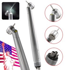 Dental 45 Degree Surgical High Speed Handpiece LED E-generator Push Button 4Hole