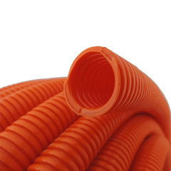 1 In. Dia. X 100 Ft. Orange Flexible Corrugated Polyethylene Non Split Tubing an