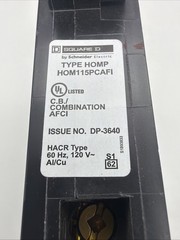 2 PCS Square D HOM115PCAFI 15 A Plug-On Neutral Arc-Fault Breakers NEW