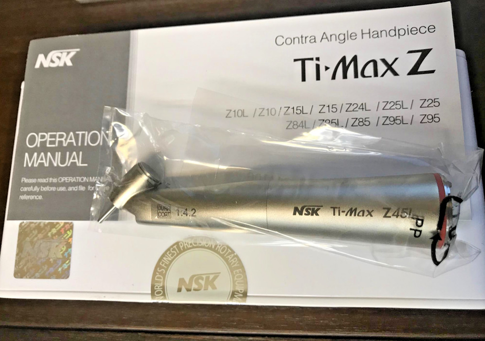 NSK Ti-Max Z45L Head Handpiece 1:4.2 Increasing Quattro Spray FG burs