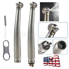 Pieza de mano LED turbina alta velocidad fibra óptica dental estilo NSK 2/4 Hole