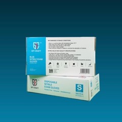 GP CRAFT Disposable Nitrile Exam Gloves, 4 Mil, Blue, Chemo Rated, Case of 1000