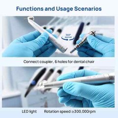 Dent 45° Surgical Fiber Optic LED Handpiece Turbina For KAV MULTIflex Coupler