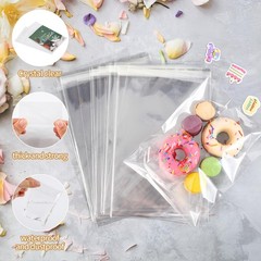 Self Sealing Cellophane Bags – 200 Pcs, 7×10 In, Clear Plastic, 1.4 Mil for C…