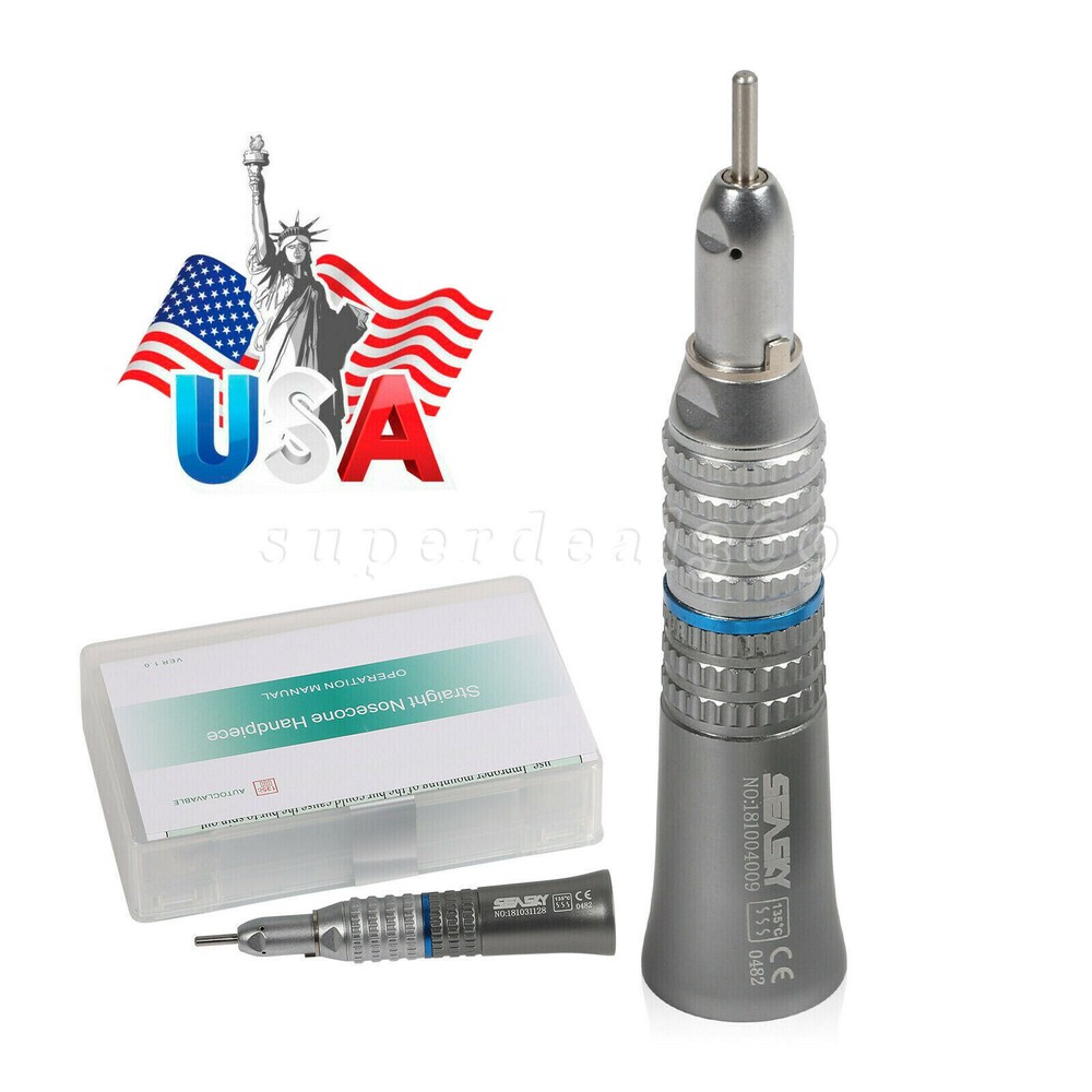 Dental low speed handpiece push button contra straight E-type motor 2/4holes