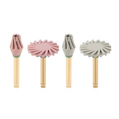 4 Pcs/Pack Dental Composite Polishing Wheel Silicone Diamond 135°C Autoclavable
