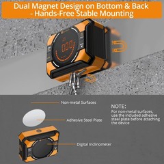 Neoteck 3-in-1 Digital Angle Finder Gauge Inclinometer Magnetic with Laser Level