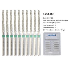 Diamond Burs Dental Zirconia Cutter Diamond Bur FG Football Round End Taper Pear