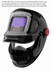 Yes Welder True Color Flip Up Design Auto Darken Welding Helmet/MaskDigital lens