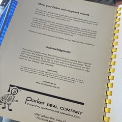 Rare Vintage 1967 Parker Seal Company Seal Compound Manual C5702 Catalog