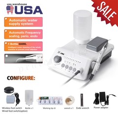 Dental 3 Way Air Water Syringe Triple Spray Handpiece with 2 Nozzles Tips Tubes