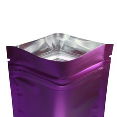 100/200/500 Matte Purple Mylar Foil Smell Proof Reclosable Zipper Seal Lock Bags