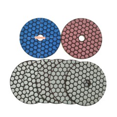 7PC 50/100/200/400/800/1500/3000# 4″ Dry Diamond Polishing Pad Sharpness A6W3