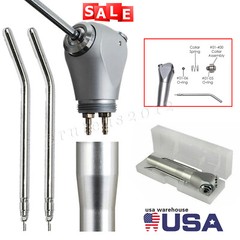 Dental 3 Way Air Water Syringe Triple Spray Handpiece 2 Nozzles Tips Tubes PRU