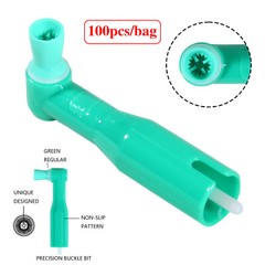100pcs Dental Disposable Prophy Angles Soft Cup Latex Free Right Angle 90° angle