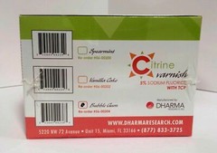 CITRINE FLUORIDE VARNISH 5% Bubble Gum Flavor with TCP 100 Unit-dose Pack DHARMA
