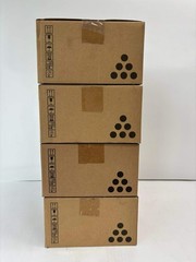 Lot of 4 Genuine Ricoh Aficio SP 3400HA Black Print Cartridge 406465, M850-01