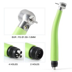 2 Color Dental LED Integrate E-generator High Speed Handpiece 3 Way Spray 4Holes