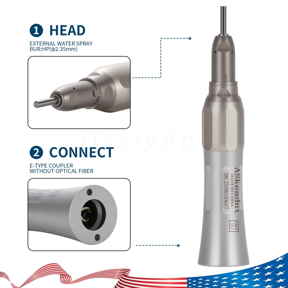 ASkeadnt Dental E-generator LED High Speed/Low Speed Handpiece Kit 2/4Hole