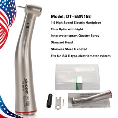 SANDENT 1:5 Increasing Fiber Optic LED Electric Contra Angle Handpiece Turbine