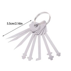 14 In 1 Comb Set Stainless Steel Lock Repair Tool Bypass Locksmith Tools