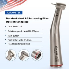 SANDENT Electric Dental Handpiece Mini Head 1:5 Contra Angle LED NSK Style