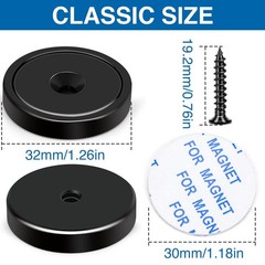 Magnets with Holes, 110 lb+ Waterproof Strong Neodymium Cup Disc Magnets with…