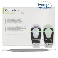 1set Dental Composite Resin Fill Handle Spatula Foam Veneer OptraSculpt Pads Kit