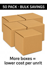 50 Pack 8x6x6 Corrugated Shipping Boxes Cardboard Mailer Carton 26 ECT