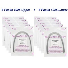 100Pcs Dental Orthodontic Arch Wire NiTi Stainless Steel Ovoid Round Rectangular